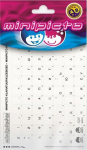 Minipicto keyboard sticker RUS KB-UNICLR-RU-BLK-G, glossy black