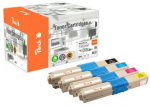 Peach 112100 toner cartridge 4 pc(s) Compatible Black, Cyan, Magenta, Yellow