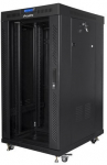 Lanberg Free-standing cabinet 19 inches 22U 600x800 glass doors LCD (flat pack) v2 black