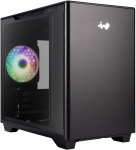 InWin A3 Mini-Tower with Tempered Glass - Black