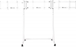 Triple Monitor Stand Pro Snow (wei&szlig;, f&uuml;r Monitore 17" - 55")