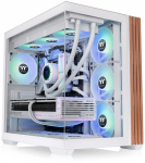 Thermaltake View 380 WS ARGB PC Case white/wood, tempered glass x2