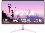 Arozzi Nova 27" IPS 180Hz QHD Gaming Monitor - Pink