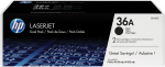 HP 36A 2-pack Black Original LaserJet Toner Cartridges