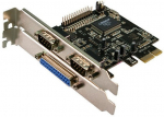 LogiLink PCI Express Karte IEEE1248 Parallel 1x Seriell 2x