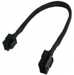 Phobya extension 8-pin or EPS12V 30cm - Black