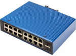 Switch Digitus Gigabit Ethernet PoE Ind. 16+2