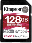 Kingston 128GB Canvas React Plus SDXC UHS-II 280R/100W U3 V60 Flash Drive