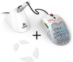 Glorious PC Gaming Race Model O White Glossy Mouse Bundle