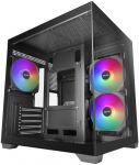 Mars Gaming MCVIEW3 computer case Mini Tower Black