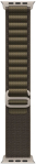 APPLE 49mm Dark Olive Alpine Loop - Medium - Natural Titanium Finish | Apple