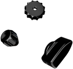 Ascher Racing Knob Kit Pro &ndash; Stealth Black