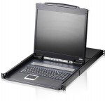 Aten 8-Port PS/2-USB VGA Single Rail LCD KVM Switch