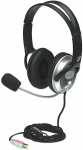 Manhattan Classic Stereo Headset, 3.5mm Jack, 161.5g, Black