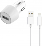 2GO Kfz Ladeger&auml;t USB auf Lightning inkl. Lightning Kabel ws