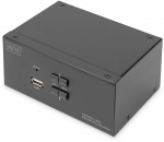 Digitus DS-12862 KVM Switch 2-Port 4K60Hz 4xDP in 2xUSB-B