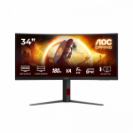 AOC CU34G4 34" Curved Fast VA 180Hz UWQHD Gaming Monitor