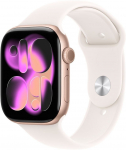 Apple Watch 11 GPS 46mm Sport Band M/L, rose gold/light blush (MEV74ET/A)