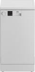 BEKO Freestanding Dishwasher DVS05024W, E, 45 cm, 5 programs, White