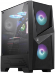 MSI MAG FORGE 100R Mid-Tower Case - Black, Tempered Glass, RGB