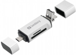 SANDBERG Card Reader USB-C+USB+MicroUSB