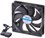 Akyga System fan 12 cm black AW-12A-BK Molex 120x120 mm Computer case 1 pc(s)