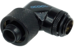 Alphacool 16/10 compression fitting 90&deg; revolvable G1/4'' - deep black