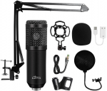 Media-Tech Studio and streaming microphone MT397K black