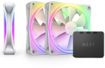 NZXT F120 RGB DUO, PWM, 120mm, 3er Pack - wei&szlig;