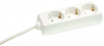 Elexi Extension cord 5,0m 3 sockets white 1,5mm