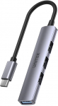 Unitek HUB USB-C; 3x USB-A 2.0 1x USB-A 5 Gbps alu