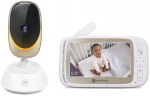 Motorola | Wi-Fi Video Baby Monitor with Mood Light | VM85 CONNECT 5.0" | White/Gold