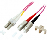 EFB Duplex Jumper LC-SC 50125,OM4,LSZH,violett,2.0mm,1m