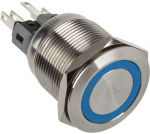 Dimastech Vandalismustaster 22mm - Silverline - Blue