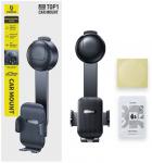 Clamping Car Mount with Suction Cup PrimeTrip C03 Air, Black