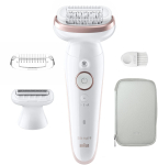Braun Silk-&eacute;pil 9 SES9-030 | Epilator | Operating time (max) 50 min | Number of power levels 2 | Wet & Dry | White/Silve