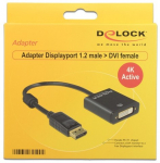 Adapter Displayport 1.2 male > DVI female 4K Active black