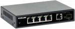 INTELLINET 5-Port Gigabit PoE Switch 1SFP91W