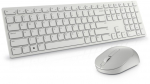 Dell KM5221W Pro Wireless Keyboard and Mouse, RU, 2.4 GHz, White