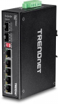 TRENDnet TI-G62 6-Port Gehrteter Industrieller Gigabit DIN-Rail Switch