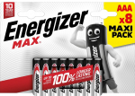 ENERGIZER BATTERIES MAX AAA LR03 /8 ECO