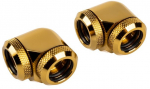 Corsair Hydro X Series XF Hardline Adapter 90 Grad 14mm AD auf 14mm AD Hardtube - 2er Pack, gold