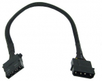 Phobya 4Pin Molex power extension 30cm - black