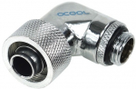 Alphacool 16/10 compression fitting 90&deg; revolvable G1/4'' - chrome