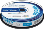 MediaRange Bluray 25GB 10pcs BD-R Spindel Injekt Prin. 6x