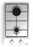 CATA | Hob | GI 3002 X | Gas | Number of burners/cooking zones 2 | Rotary knobs | Stainless steel