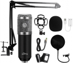 Media-Tech Studio and streaming microphone MT397S silver