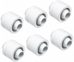 Alphacool Eiszapfen 16/10 mm Screw Fitting G1/4, 6-Pack - White