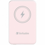 Verbatim Charge 'n' Go Magnetic Wireless Power Bank 5000mAh Pink