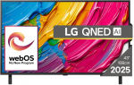 LG 43QNED80A3A | 43 | Smart TV | webOS 25 | UHD | Black